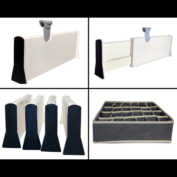 Drawer Dividers 4 Pack + 1 Underwear Organizer - Picture 4 of 5